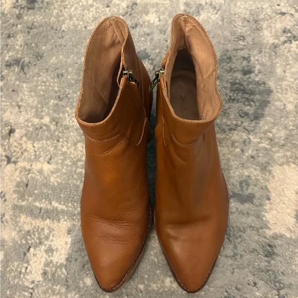 Madewell The Charley Boot in English Saddle Brown Leather, SZ 7.5 - Picture 8 of 16